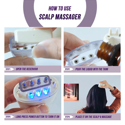 Electric Oil Applicator and Vibration Scalp Massager 2 in 1.