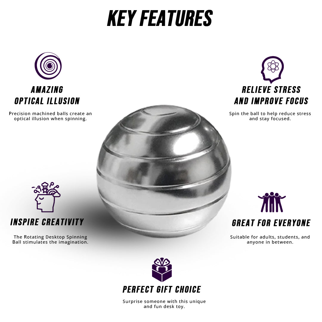 Silver ball sales desk toy